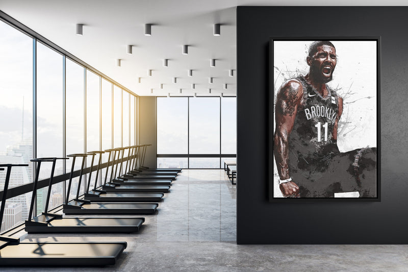 Kyrie Irving Poster Brooklyn Nets  Basketball Hand Made Posters Canvas Print Kids Wall Art Man Cave Gift Home Decor