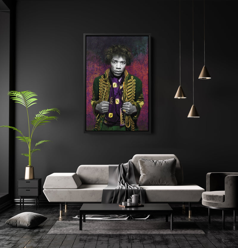 Jimi Hendrix  Poster guitarist singer  Canvas Print Wall Art Home Decor