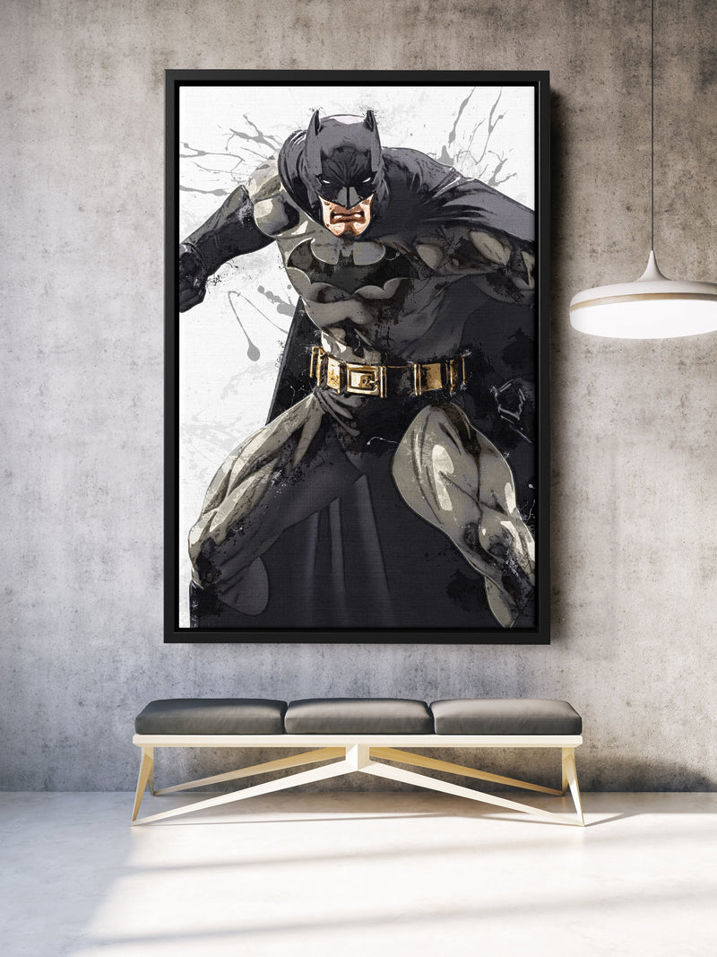 Batman Poster DC Superhero Comics Painting Hand Made Posters Canvas Print Kids Wall Art Man Cave Gift Home Decor