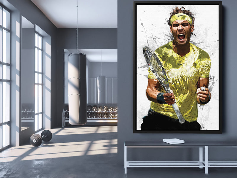 Rafael Nadal Poster Tennis player  Hand Made Posters Canvas Print Kids Wall Art Man Cave Gift Home Decor