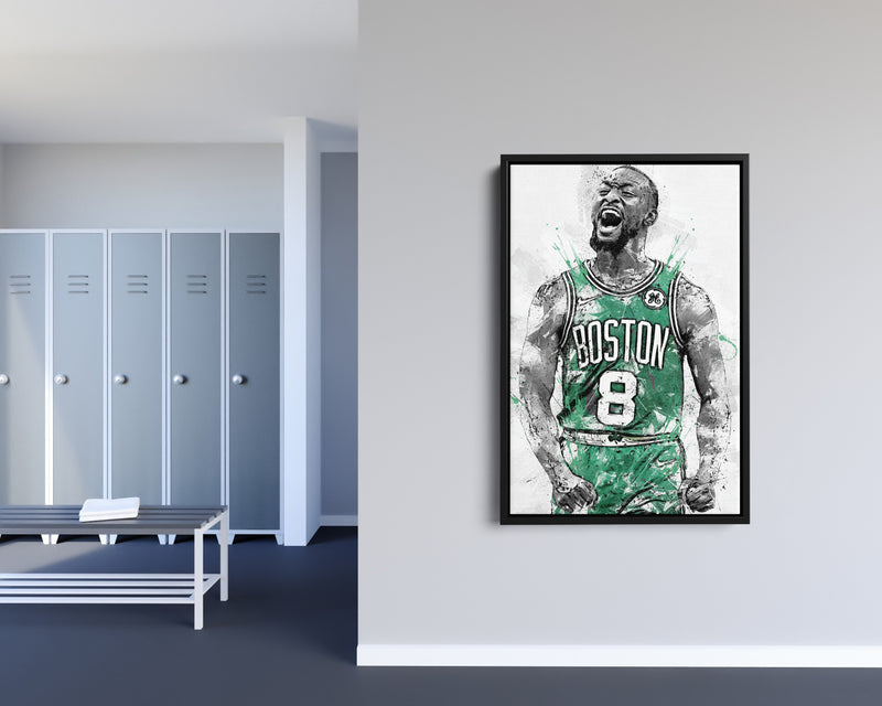 Kemba Walker Poster Boston Celtics Basketball Hand Made Posters Canvas Print Wall Art Home Decor