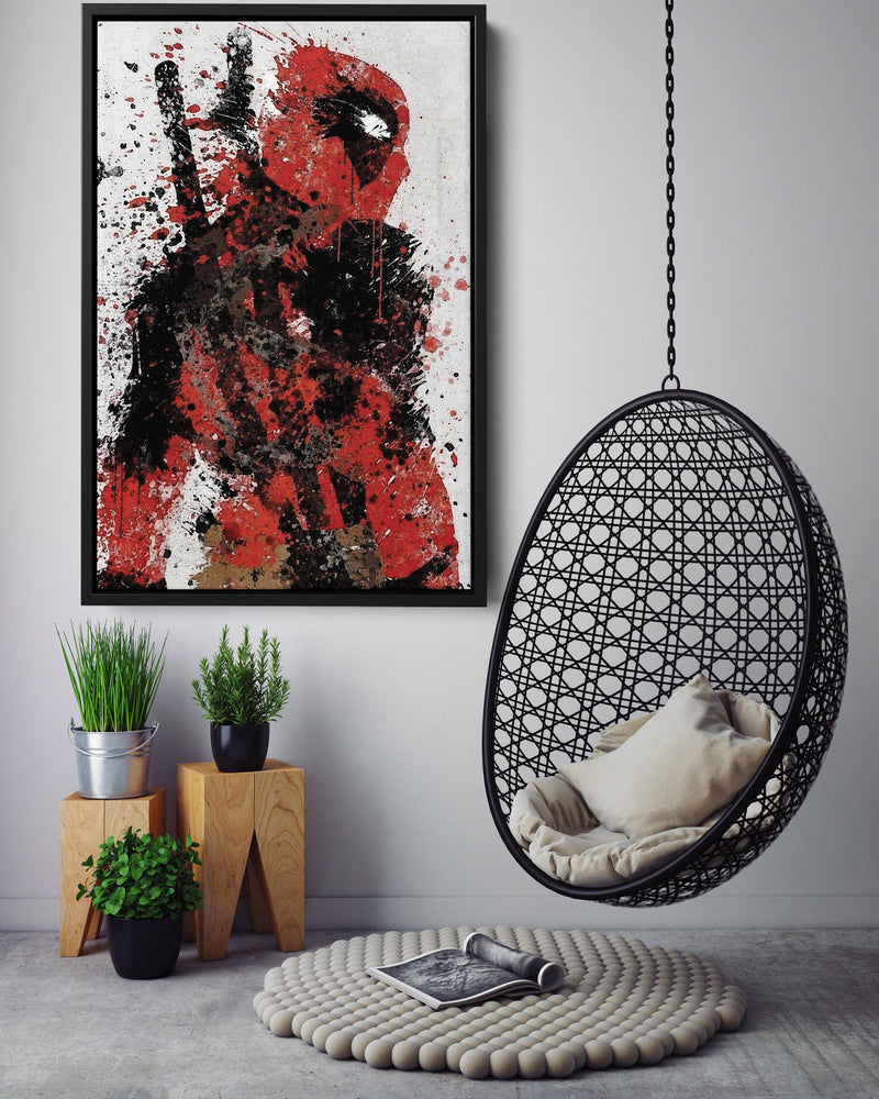 Deadpool Poster Painting Marvel Comics Hand Made Posters Canvas Print Wall Art Home Decor