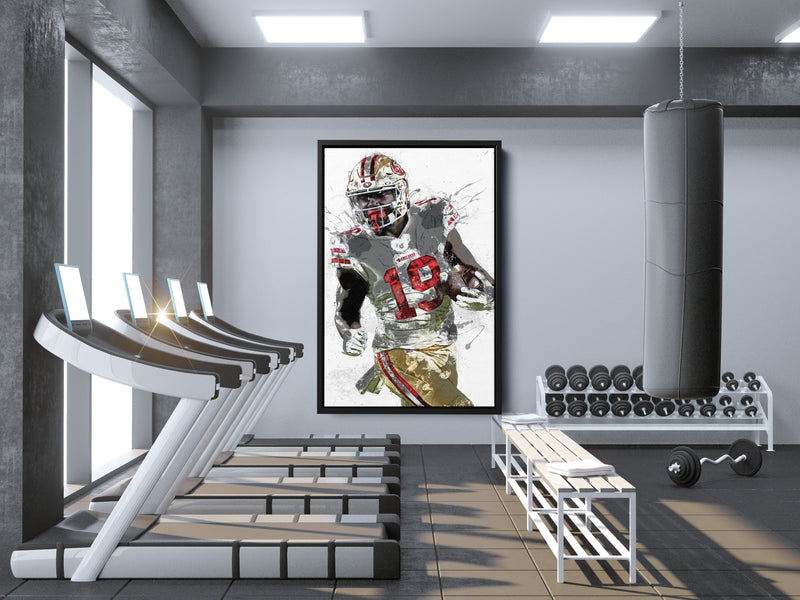 Deebo Samuel Poster San Francisco 49ers Football Hand Made Posters Canvas Print Kids Wall Art Man Cave Gift Home Decor