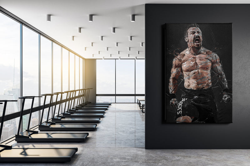 Josh Bridges Poster CrossFit athlete Hand Made Posters Canvas Print Wall Art Man Cave Gift Home Decor