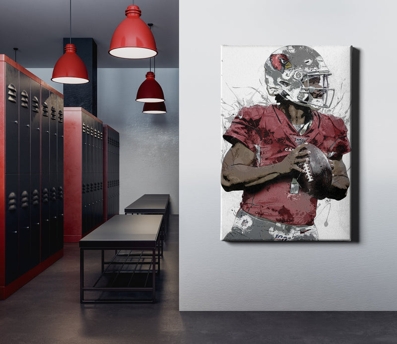 Kyler Murray Poster Arizona Cardinals Painting Hand Made Posters Canvas Print Kids Wall Art Home Man Cave Gift Decor