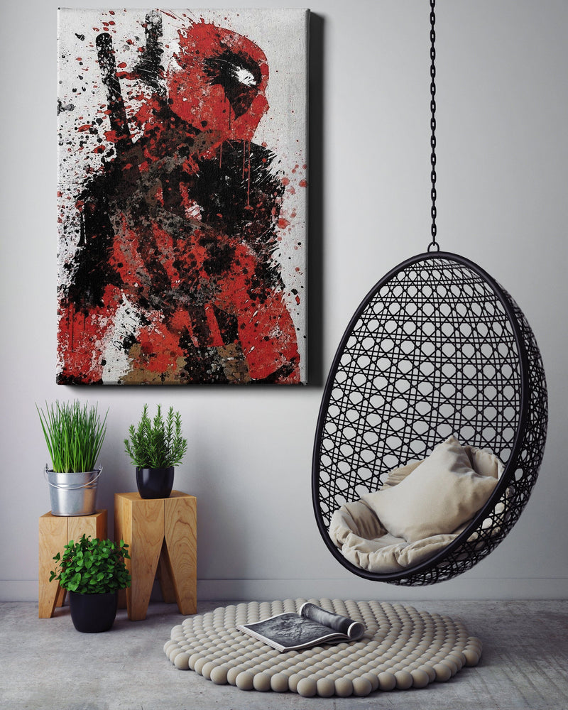 Deadpool Poster Painting Marvel Comics Hand Made Posters Canvas Print Wall Art Home Decor