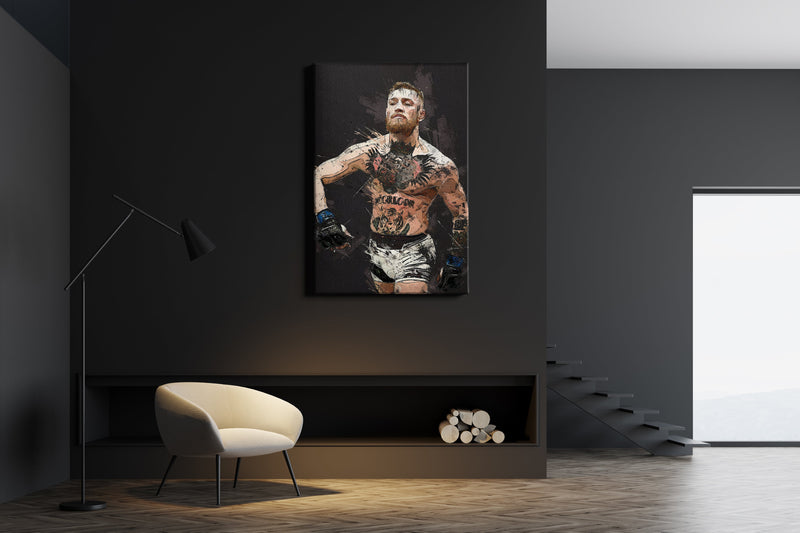 Conor  McGregor Poster Mixed Martial Art Hand Made Posters Canvas Print Wall Art Home Decor