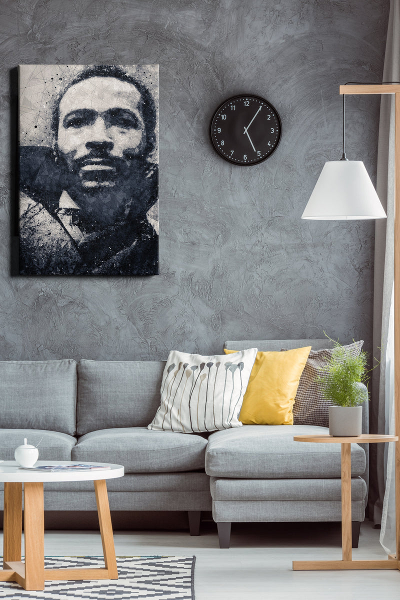 Marvin Gaye Poster Singer Geometrical Art Hand Made Posters Canvas Print Wall Art Home Decor