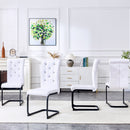 Alligator Skin Upholstered Dining Chairs
