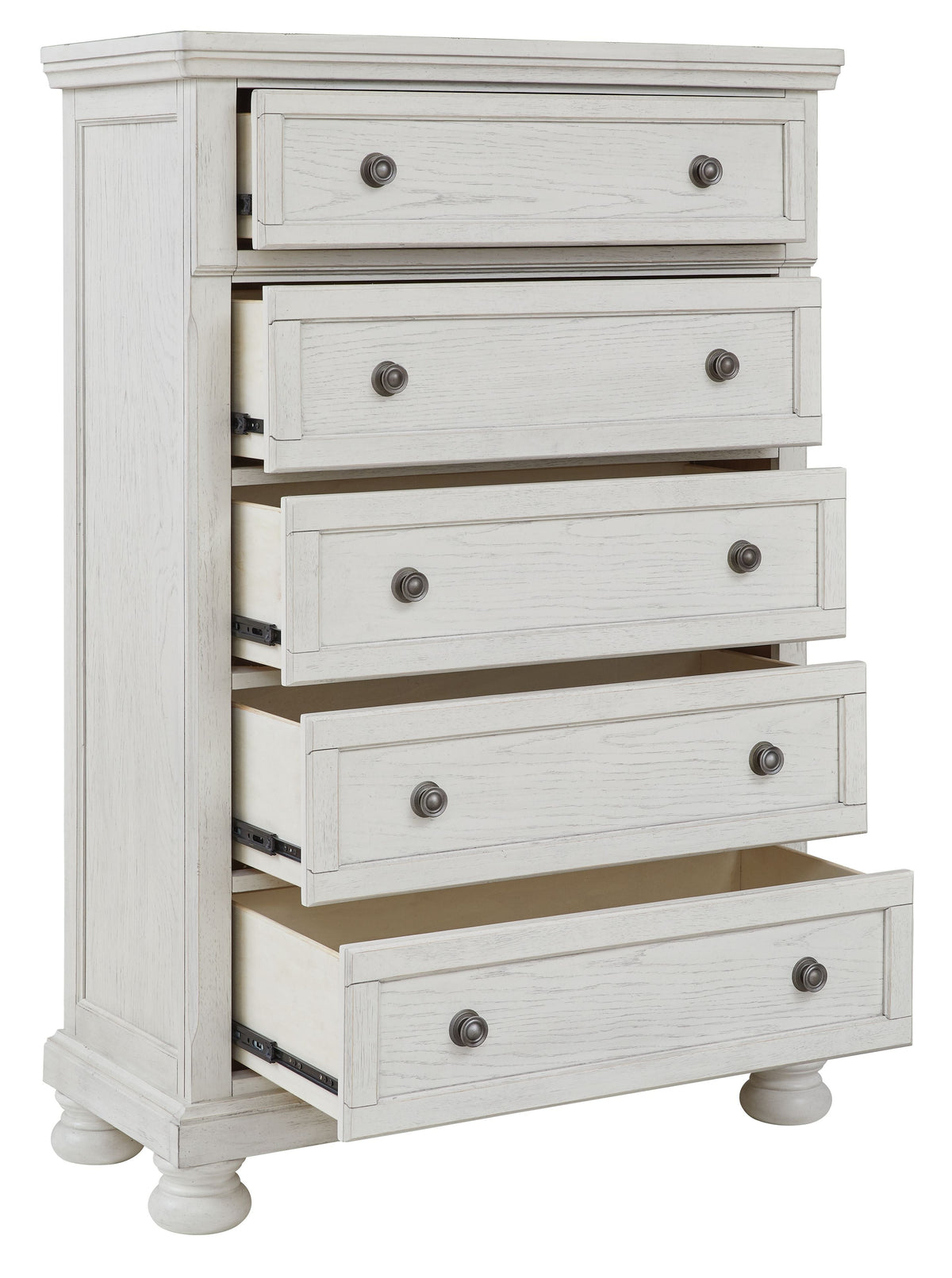 Robbinsdale - Five Drawer Chest - Antique White, photo 6 of 7