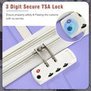 20 IN Luggage 1 Piece with TSA lock, Lightweight Suitcase Spinner Wheels,Carry on Vintage Luggage,Purple