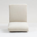 Single Couch Modular Armless Accent Chair With Back Cushion by HouseOfZazla