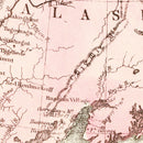 Vintage Map of Alaska 1886