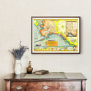 Vintage Map of Alaska 1939