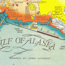 Vintage Map of Alaska 1939