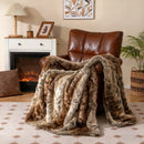 760GSM Soft Plush Fuzzy Luxury Faux Raccoon Fur Blanket for Sofa-M by LJGDeals