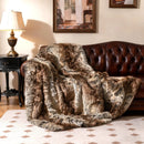 760GSM Soft Plush Fuzzy Luxury Faux Raccoon Fur Blanket for Sofa-M by LJGDeals