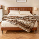 760GSM Soft Plush Fuzzy Luxury Faux Raccoon Fur Blanket for Sofa-M by LJGDeals