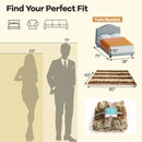 760GSM Soft Plush Fuzzy Luxury Faux Raccoon Fur Blanket for Sofa-M by LJGDeals