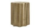 Drum Accent Side Table, Stylish Scalloped Design by HouseOfZazla