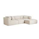 U_Style Luxury Living Room Double-Needle Cut Velvet Sofa