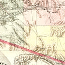 Vintage Map of Arizona 1877