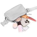 Sport Fanny Pack Unisex Waist Pouch Belt Bag Purse Chest Bag for Outdoor Sport Travel Beach Concerts Travel 20.86in-35.03in Waist Circumference with A