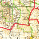 Vintage Map of Arizona 1909