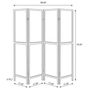 Mattison 4-Panel Room Divider Folding Shoji Screen Natural