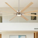 Oversized Large Ceiling Fan With Dimmable LED Light, 8 Blades, Remote Control by HouseOfZazla