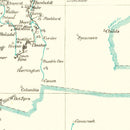Vintage Arizona Post Route Map 1925