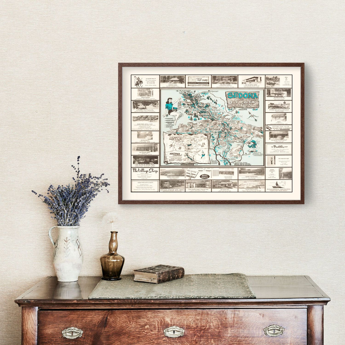 Vintage Sedona Map 1958, photo 3 of 5