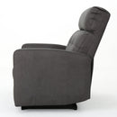 Alma - Contemporary Upholstered Loveseat Recliner - Slate by HouseOfZazla