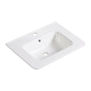 Vessel Sink Top With Overflow Drain - Milk White by HouseOfZazla