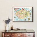 Vintage Map of Navajo Land 1960