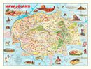 Vintage Map of Navajo Land 1960