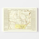 Vintage Map of Arkansas 1822