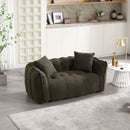 Cozy Beanbag Chair With High Resilience Foam Core For 2 by Unique Piece Furniture