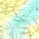 Vintage Map of Arkansas 1836