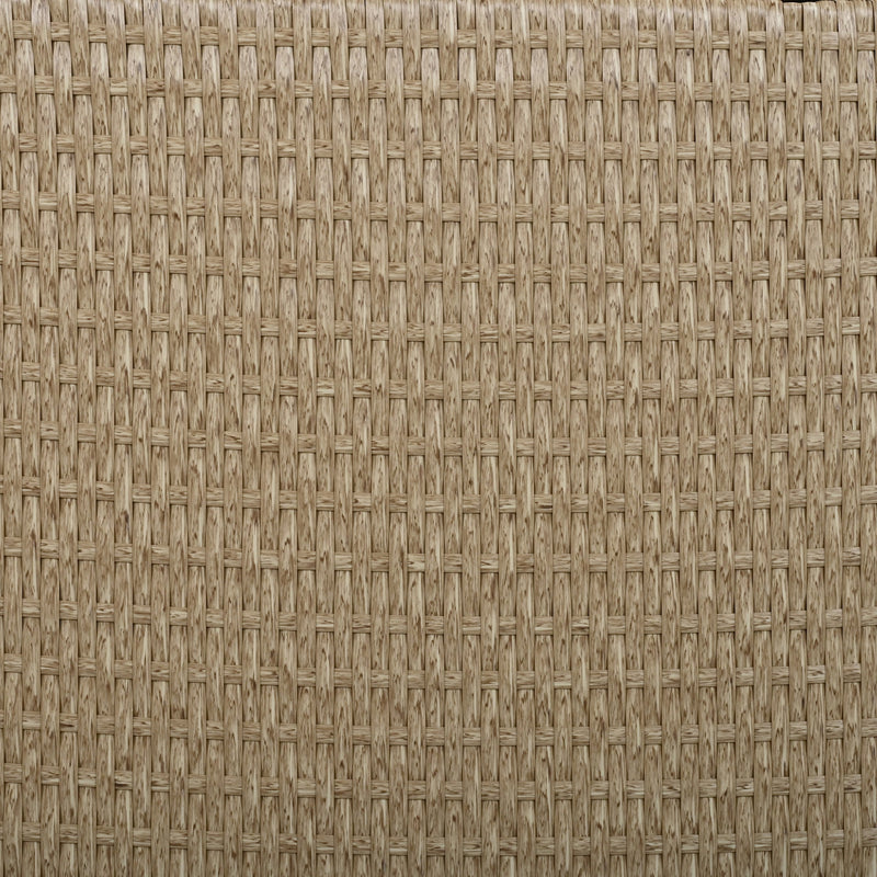 6 - Person Fan-shaped Rattan Suit Combination with Cushions and Table, Suitable for Garden