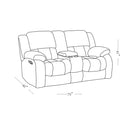 Stonic - Console Reclining Loveseat by Unique Piece Furniture