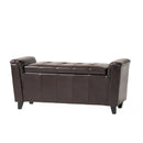 ALDEN ARMED STORAGE BENCH