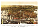 Vintage Map of Brooklyn, New York 1879