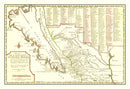 Vintage Map of California 1705