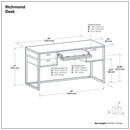 Richmond - Desk - Rustic Natural Aged Brown