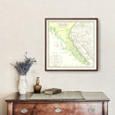 Vintage Map of California 1765