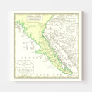 Vintage Map of California 1765