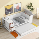 Daybed With Storage Arms, Trundle And Charging Station by HouseOfZazla