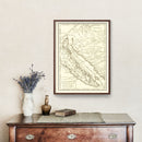 Vintage Map of California 1777