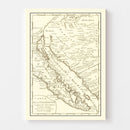 Vintage Map of California 1777